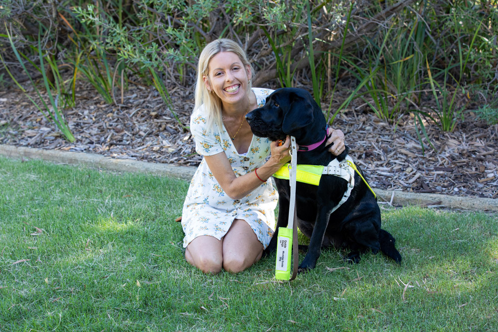 Image of Tara and Guide Dog Autumn.